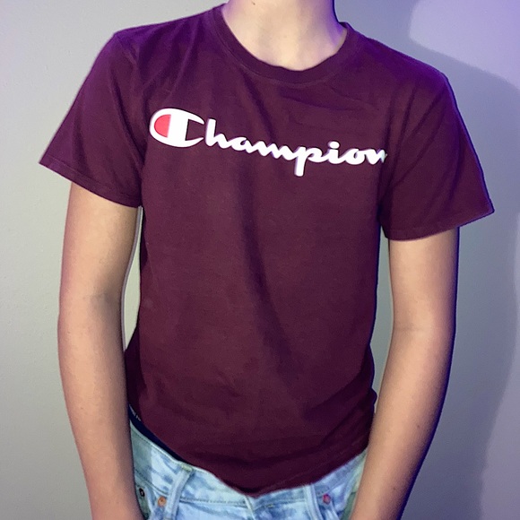 Champion Other - Maroon champion tee